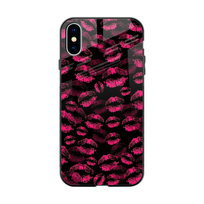 Lip Love back phone cover | glass case for iphone x