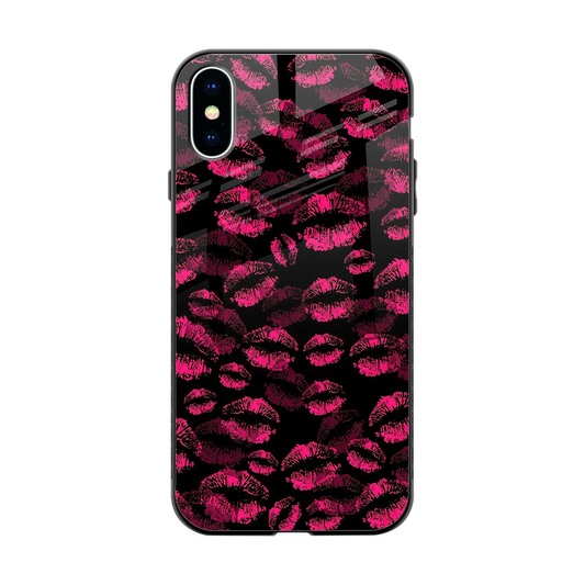 Lip Love back phone cover | glass case for iphone xs