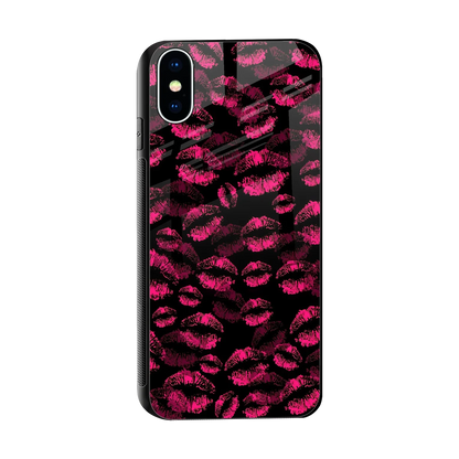 Lip Love sleek iphone x cover with tempered glass back and TPU edges