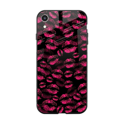 Lip Love back phone cover | glass case for iphone xr
