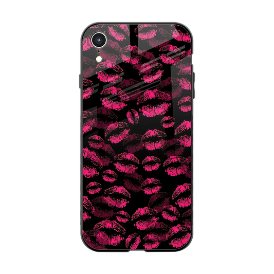 Lip Love back phone cover | glass case for iphone xr