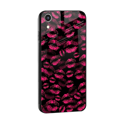 Lip Love sleek iphone xr cover with tempered glass back and TPU edges