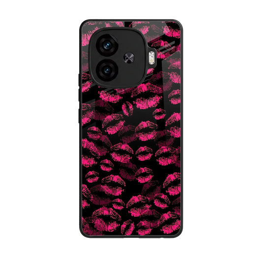 Lip Love back phone cover | glass case for iqoo neo 10r 5g