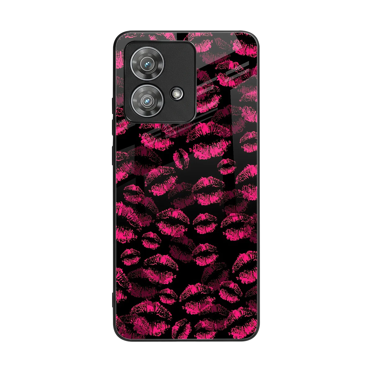 Lip Love back phone cover | glass case for motorola edge 40 neo 5g