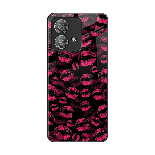 Lip Love back phone cover | glass case for motorola edge 40 neo 5g