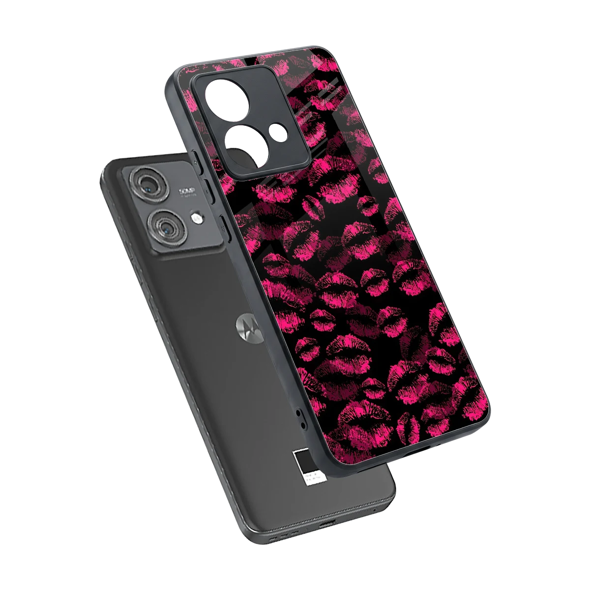 Lip Love sleek motorola edge 40 neo 5g cover with tempered glass back and TPU edges