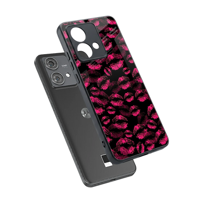 Lip Love sleek motorola edge 40 neo 5g cover with tempered glass back and TPU edges
