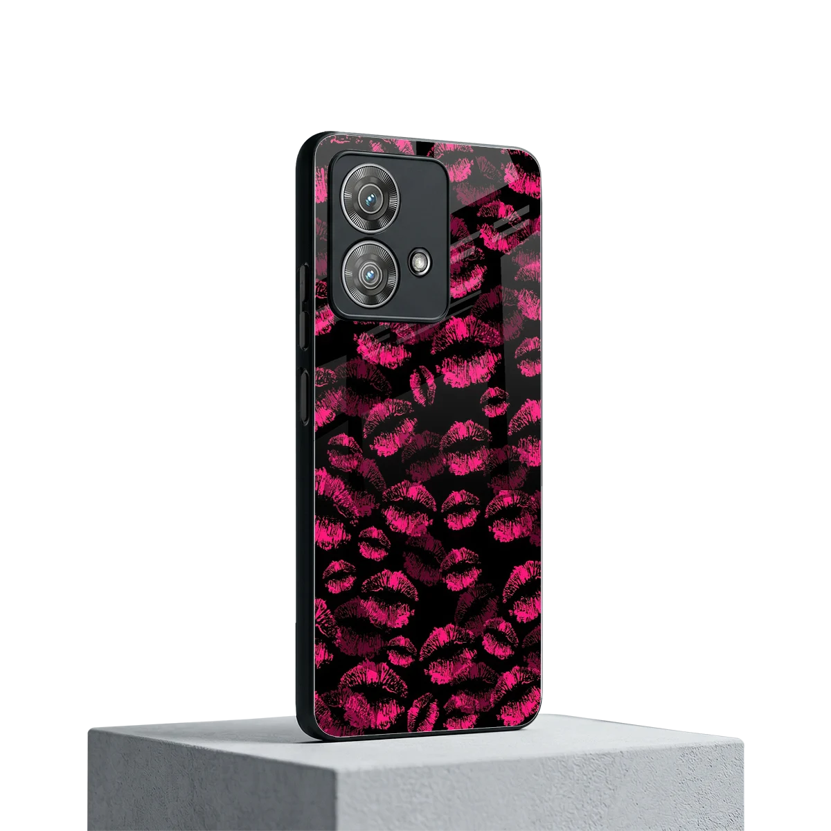 Lip Love motorola edge 40 neo 5g mobile cover | shockproof glass phone case