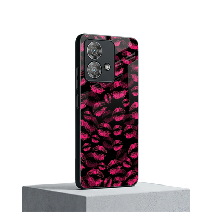 Lip Love motorola edge 40 neo 5g mobile cover | shockproof glass phone case