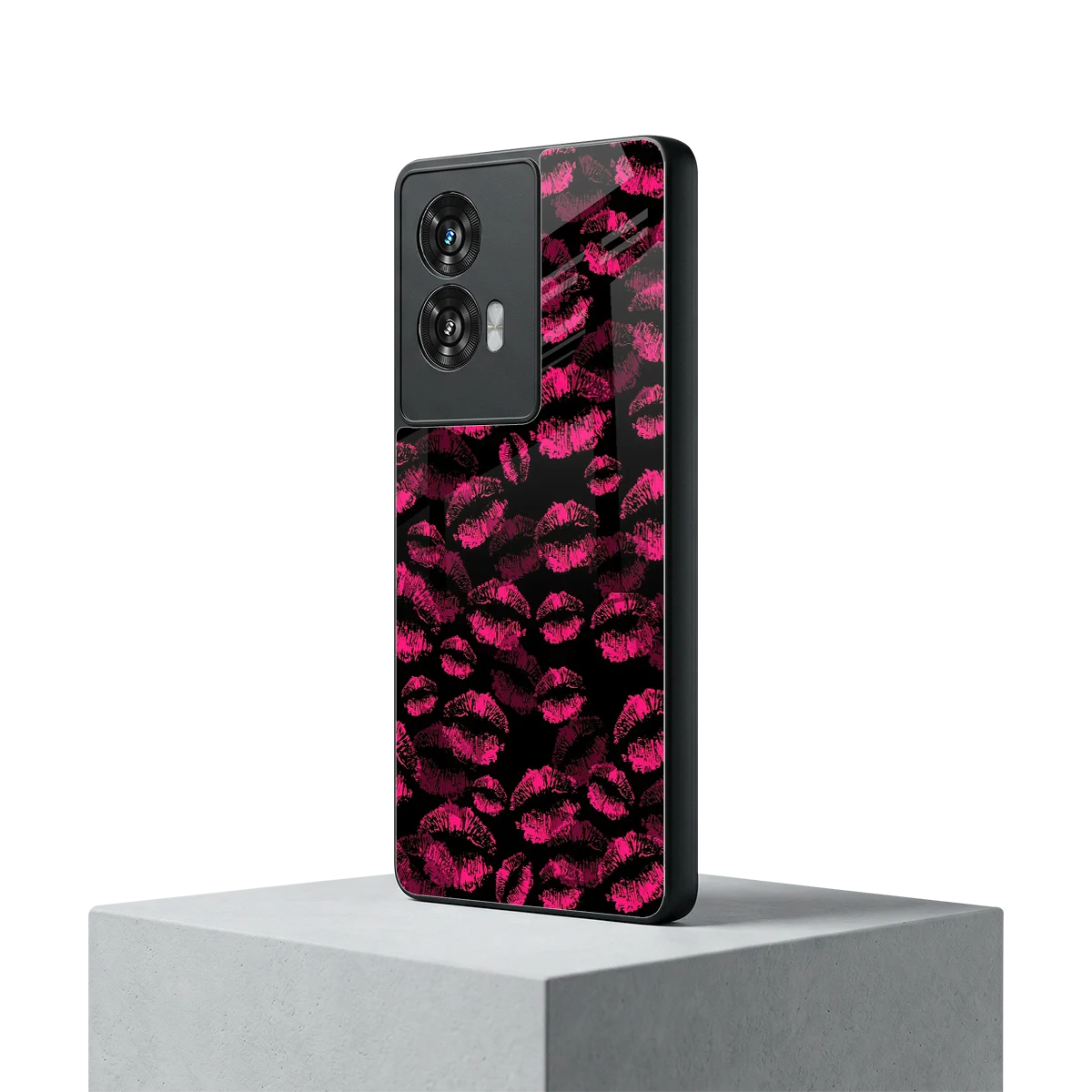 Lip Love motorola edge 50 fusion mobile cover | shockproof glass phone case