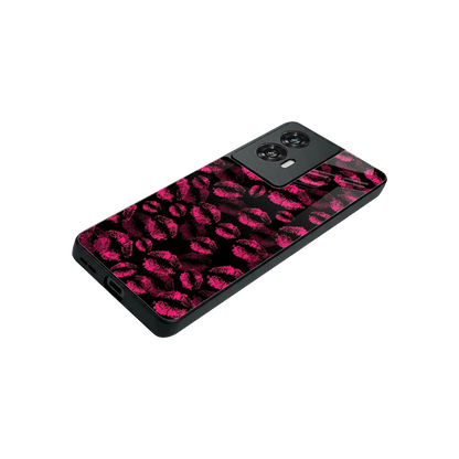Lip Love stylish phone case for motorola edge 50 fusion | glossy glass and slim fit