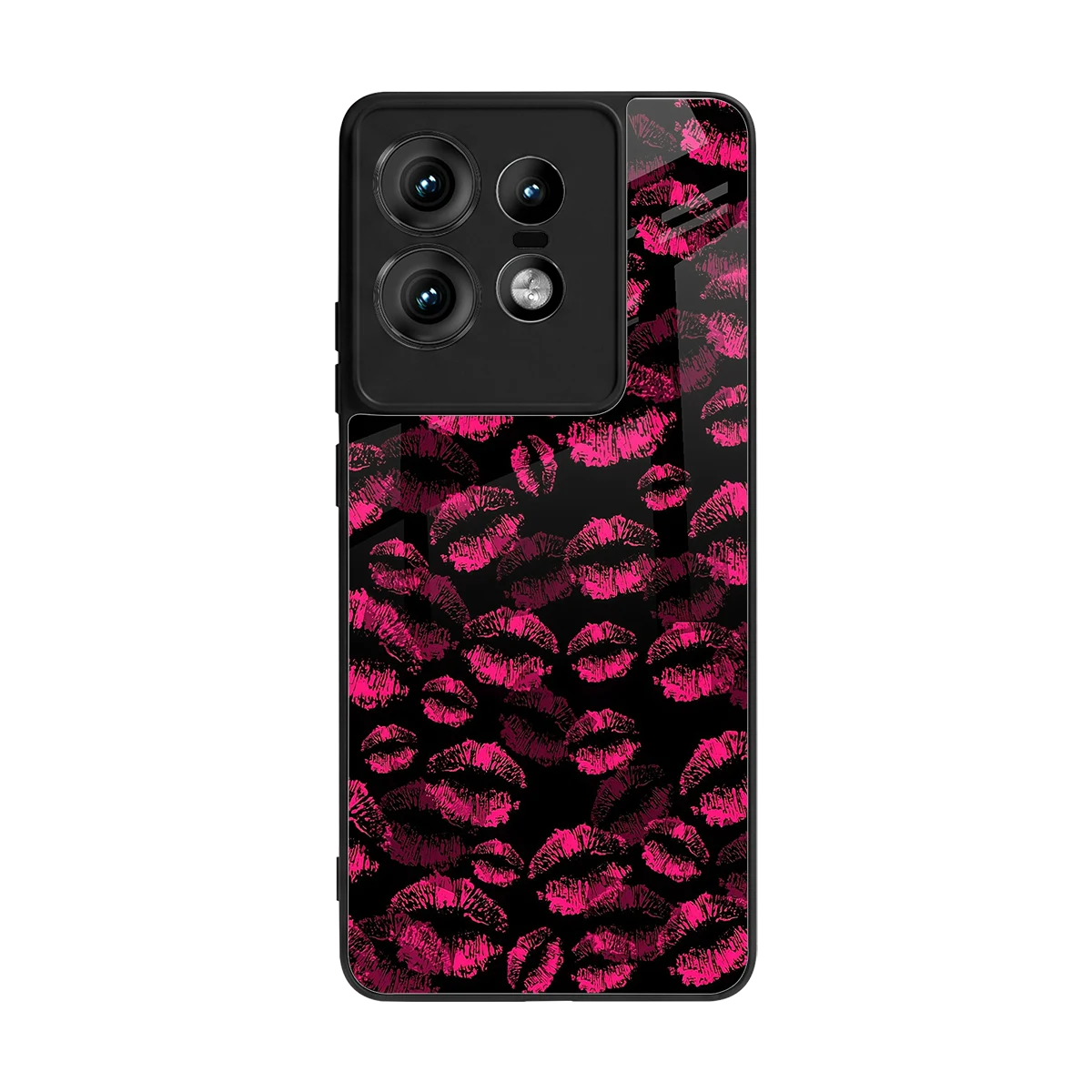 Lip Love back phone cover | glass case for motorola edge 50 pro