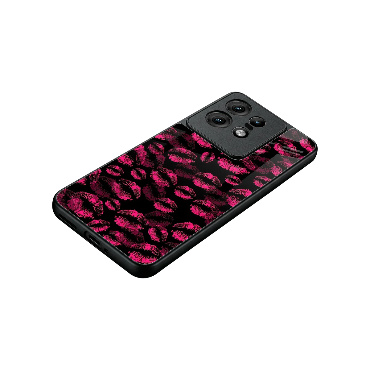 Lip Love stylish phone case for motorola edge 50 pro | glossy glass and slim fit