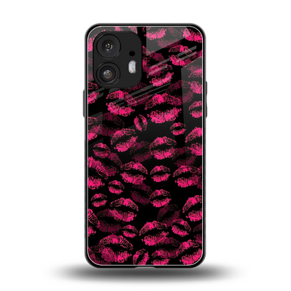Lip Love back phone cover | glass case for nothing phone 2