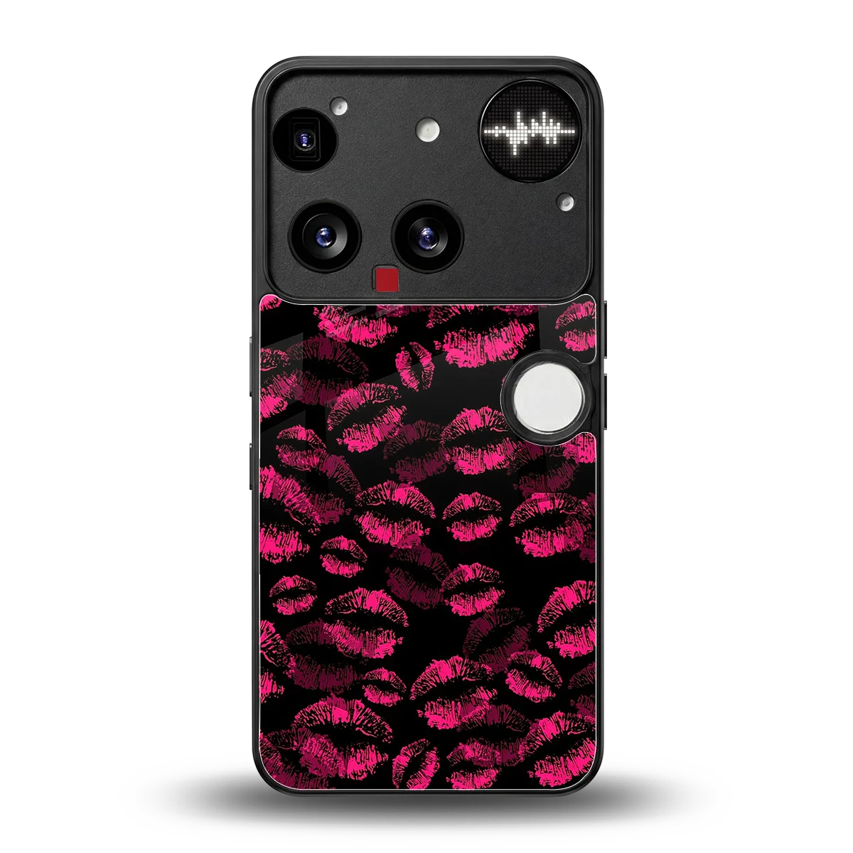 Lip Love back phone cover | glass case for nothing phone 3