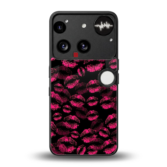 Lip Love back phone cover | glass case for nothing phone 3