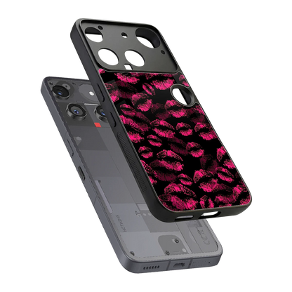 Lip Love sleek nothing phone 3 cover with tempered glass back and TPU edges