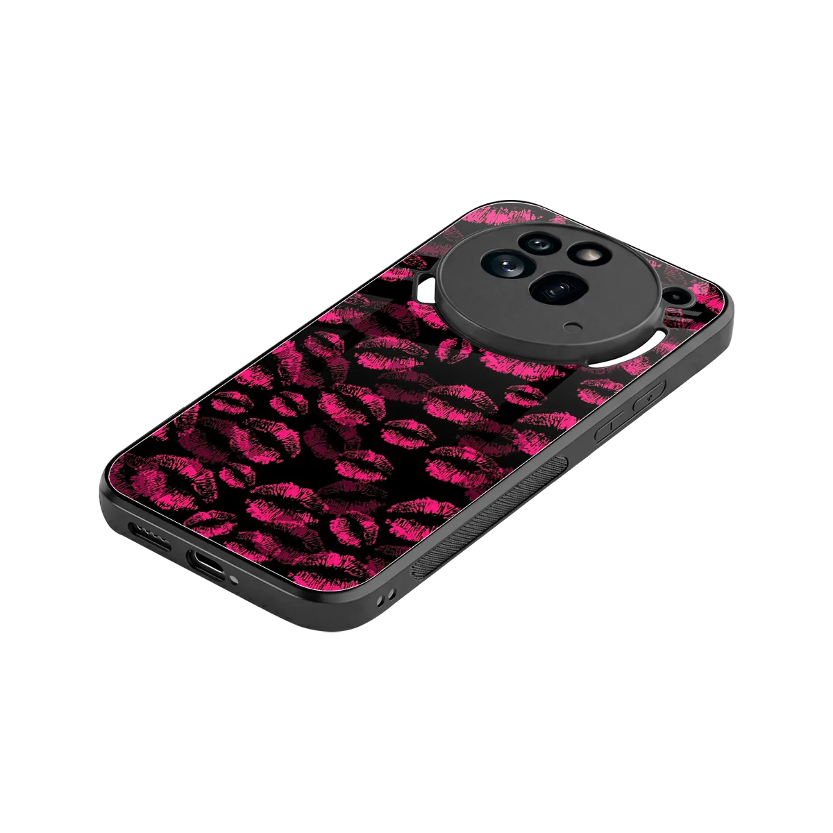 Lip Love stylish phone case for nothing phone 3a pro | glossy glass and slim fit