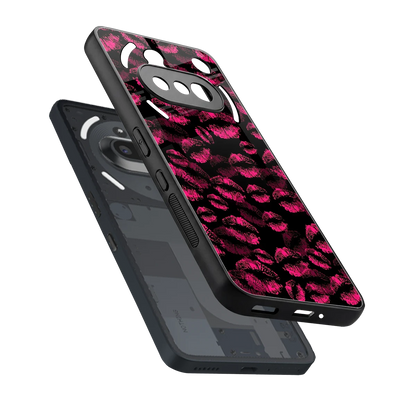 Lip Love sleek nothing phone 3a cover with tempered glass back and TPU edges