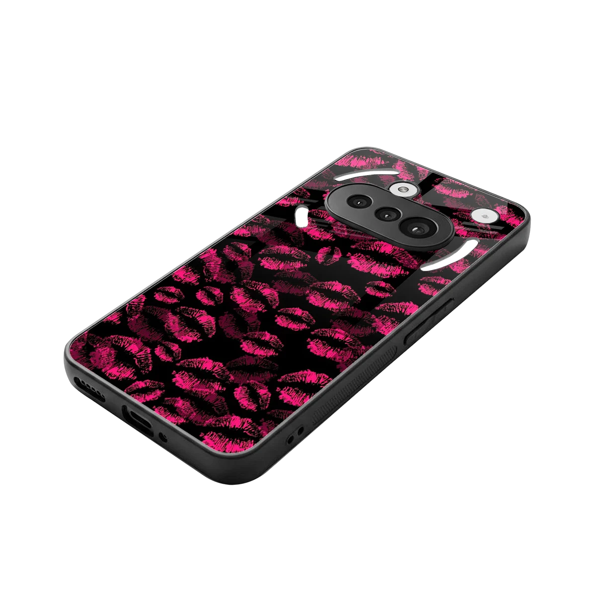 Lip Love stylish phone case for nothing phone 3a | glossy glass and slim fit