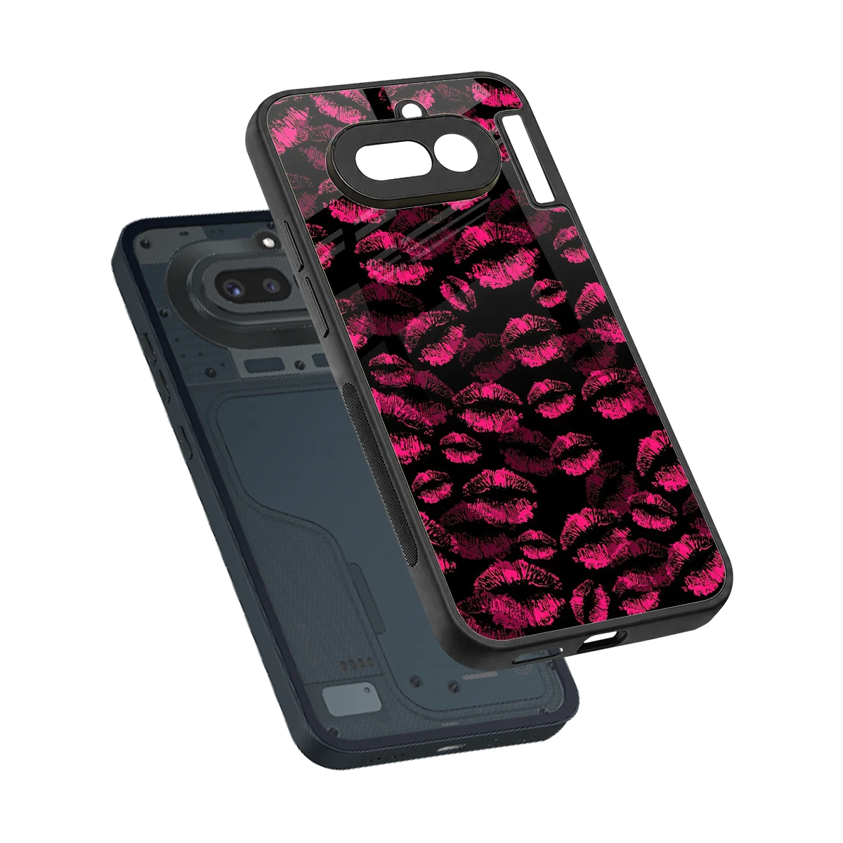 Lip Love sleek nothing phone 4a cover with tempered glass back and TPU edges