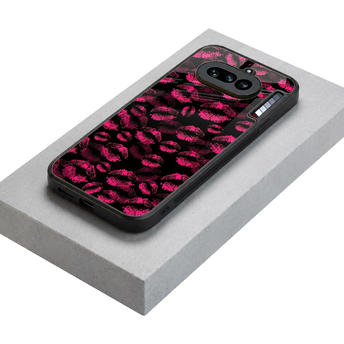 Lip Love stylish phone case for nothing phone 4a | glossy glass and slim fit