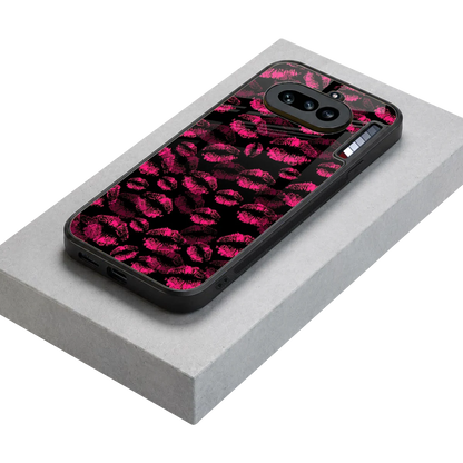 Lip Love stylish phone case for nothing phone 4a | glossy glass and slim fit
