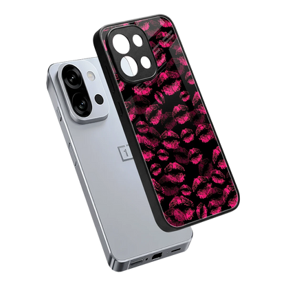 Lip Love sleek oneplus 13s cover with tempered glass back and TPU edges