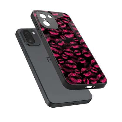 Lip Love sleek oneplus 15r cover with tempered glass back and TPU edges