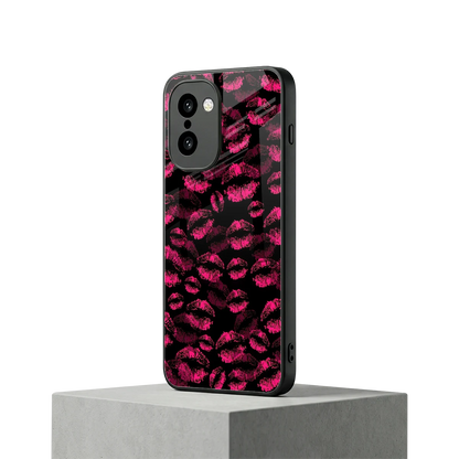 Lip Love oneplus 15r mobile cover | shockproof glass phone case