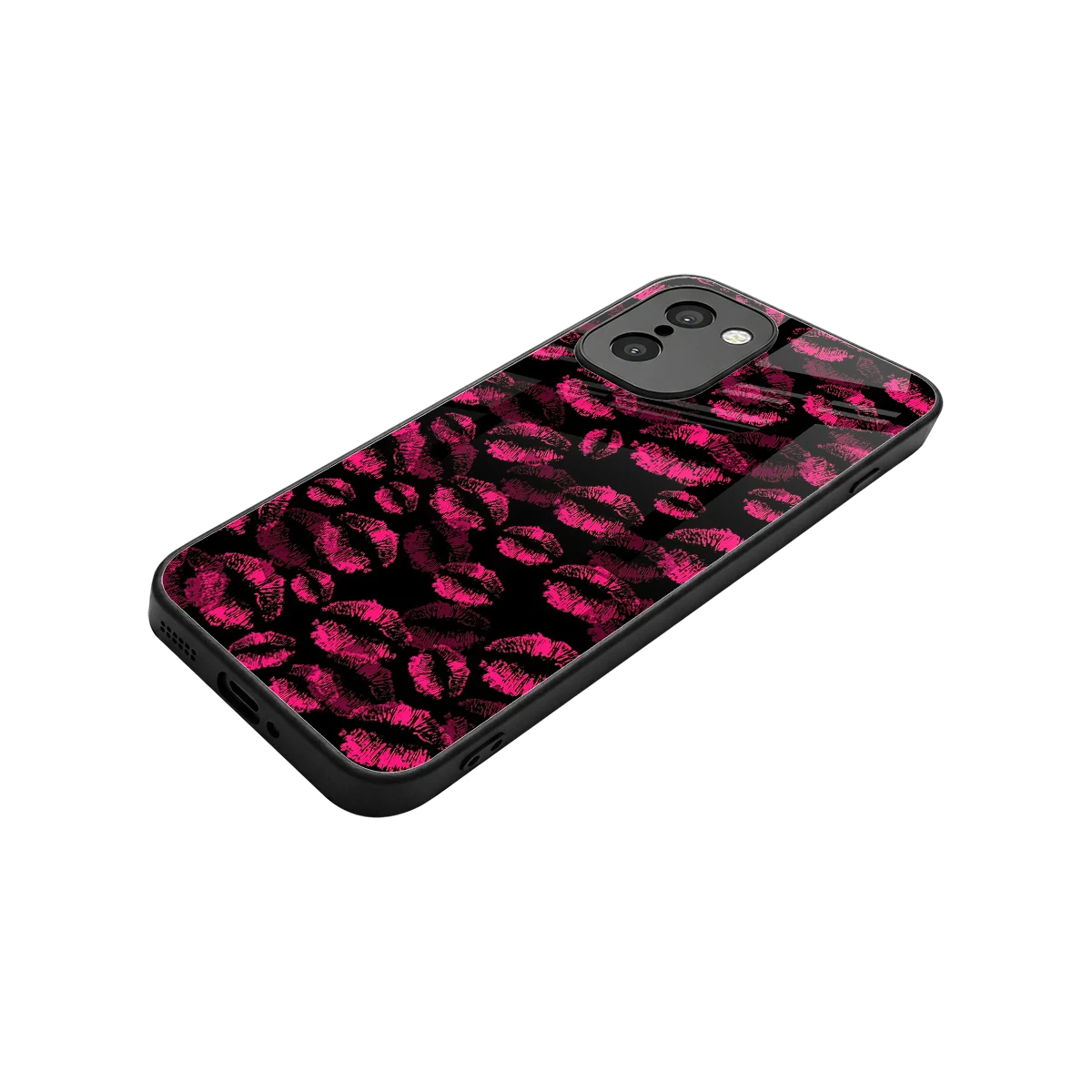 Lip Love stylish phone case for oneplus 15r | glossy glass and slim fit