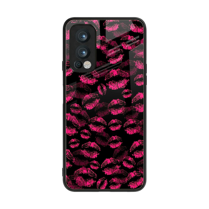 Lip Love back phone cover | glass case for oneplus nord 2