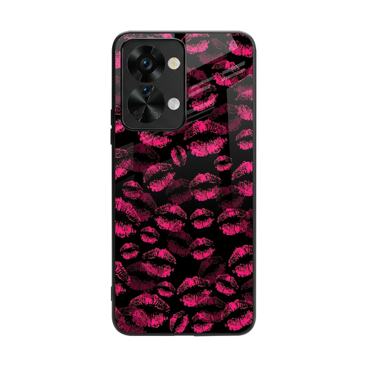 Lip Love back phone cover | glass case for oneplus nord 2t