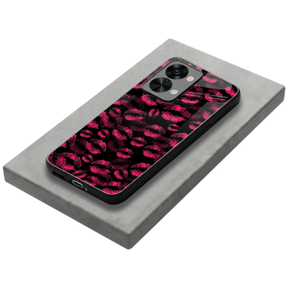 Lip Love stylish phone case for oneplus nord 2t | glossy glass and slim fit