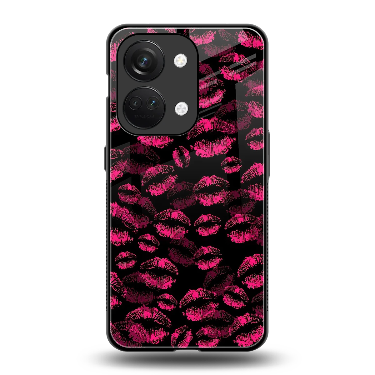 Lip Love back phone cover | glass case for oneplus nord 3