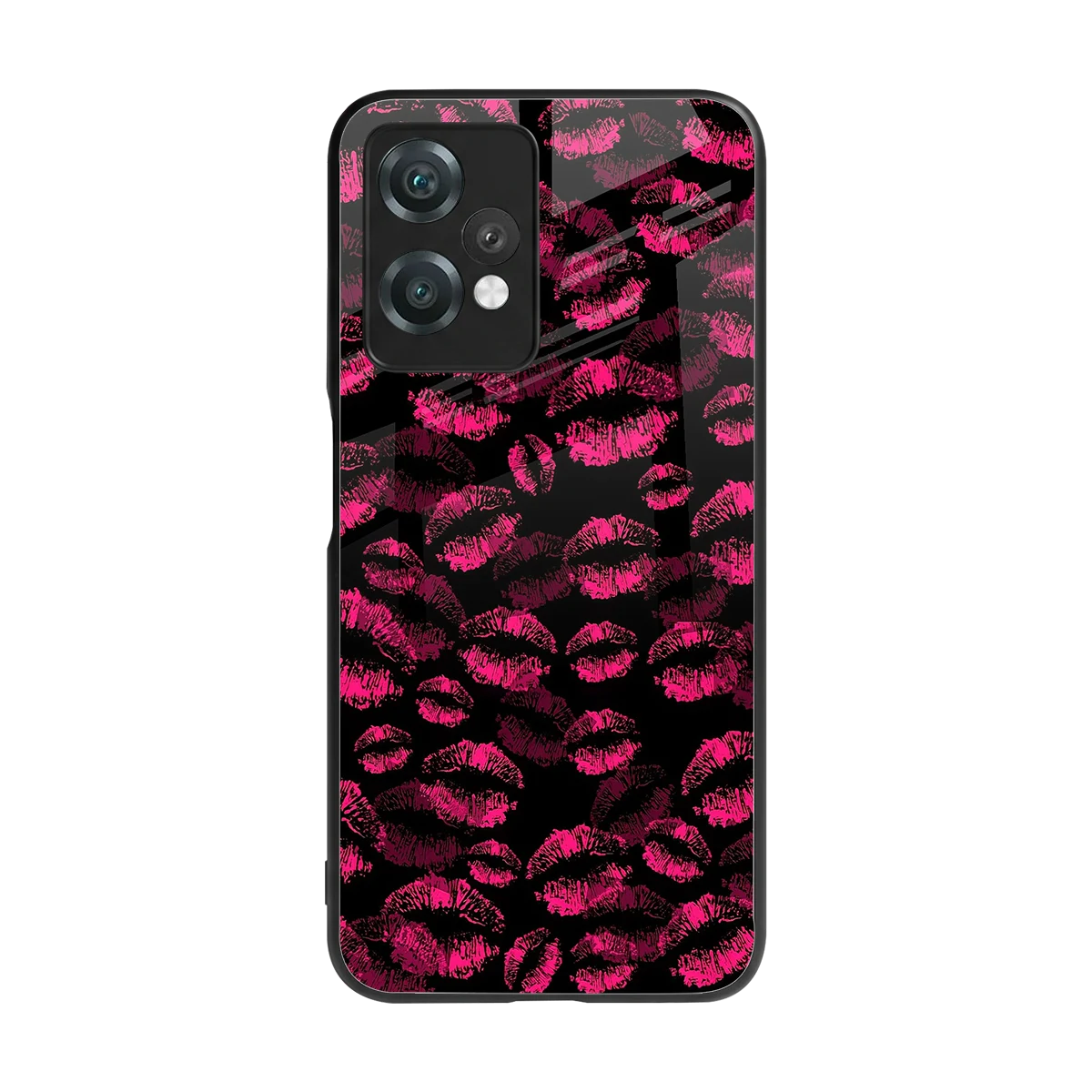Lip Love back phone cover | glass case for oneplus nord ce 2 lite