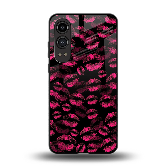 Lip Love back phone cover | glass case for oneplus nord ce 4 lite