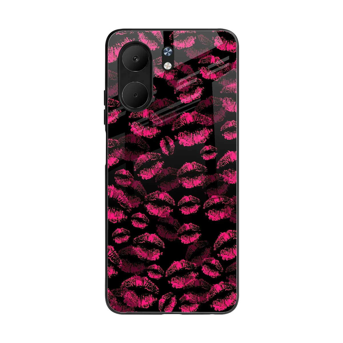 Lip Love back phone cover | glass case for oppo a5x 5g