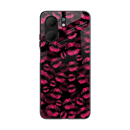 Lip Love back phone cover | glass case for oppo a5x 5g