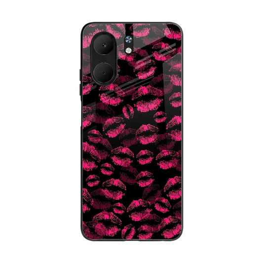 Lip Love back phone cover | glass case for oppo a5x 5g