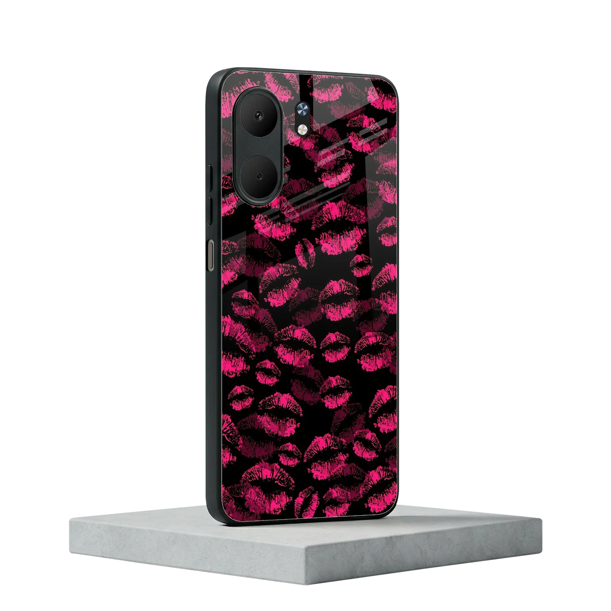 Lip Love oppo a5x 5g mobile cover | shockproof glass phone case