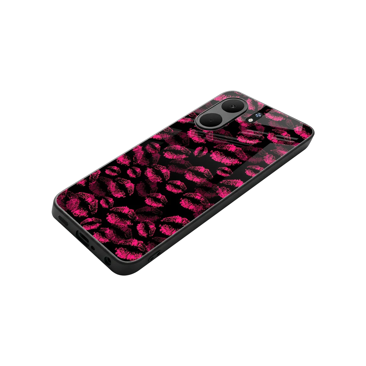 Lip Love stylish phone case for oppo a5x 5g | glossy glass and slim fit