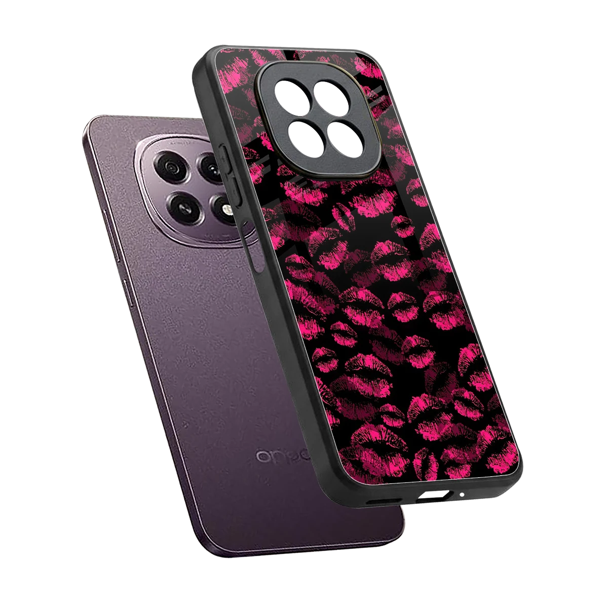Lip Love sleek oppo f29 5g cover with tempered glass back and TPU edges