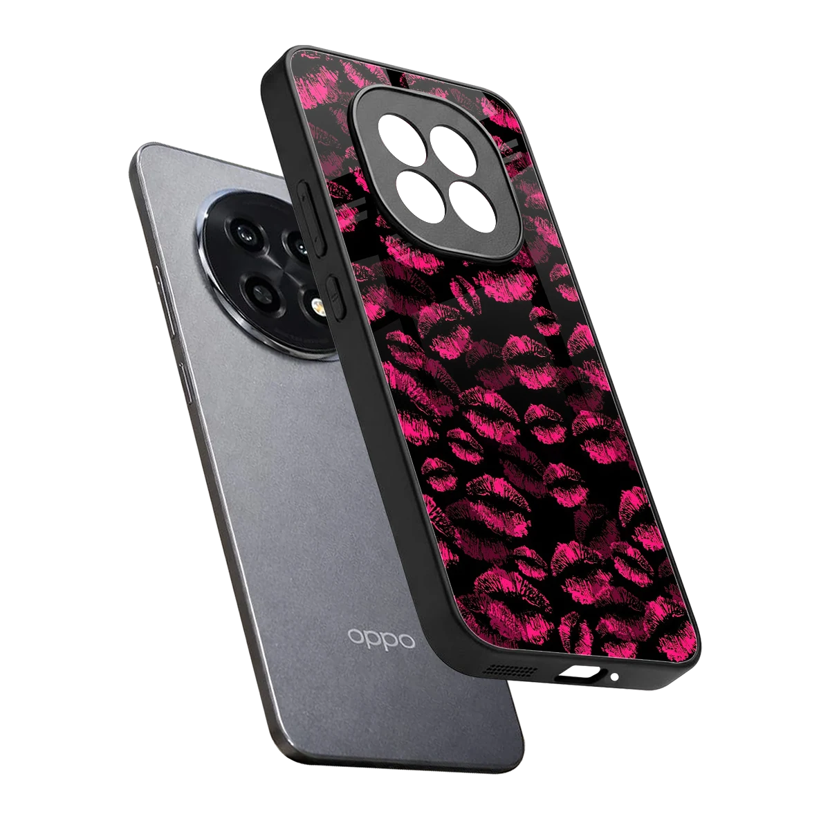 Lip Love sleek oppo f29 pro 5g cover with tempered glass back and TPU edges