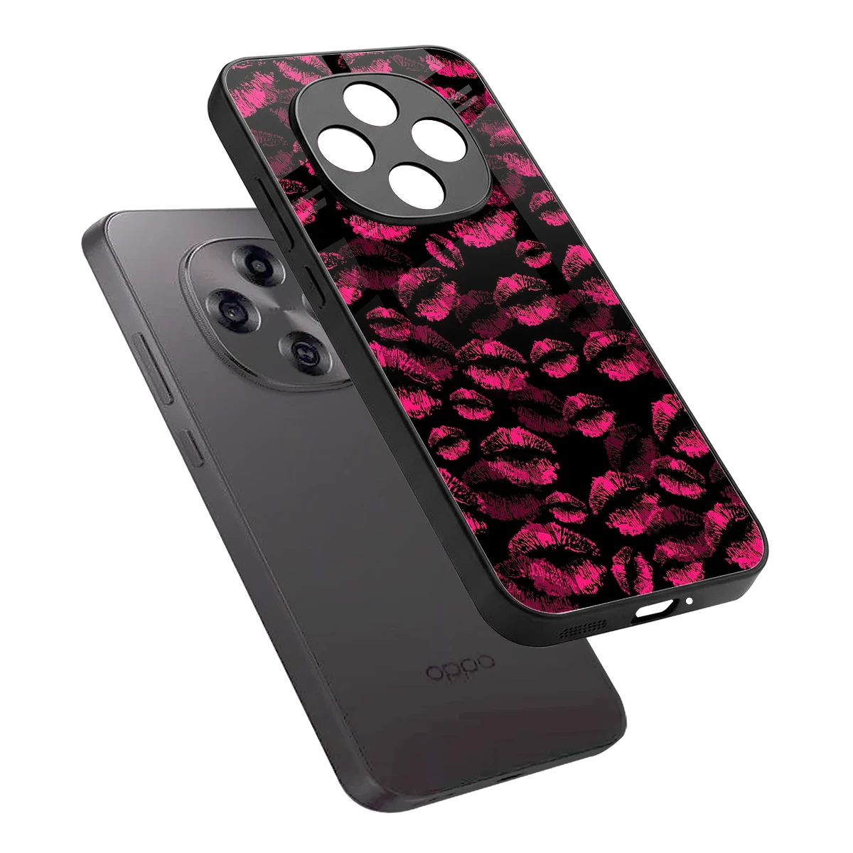 Lip Love sleek oppo f31 pro 5g cover with tempered glass back and TPU edges