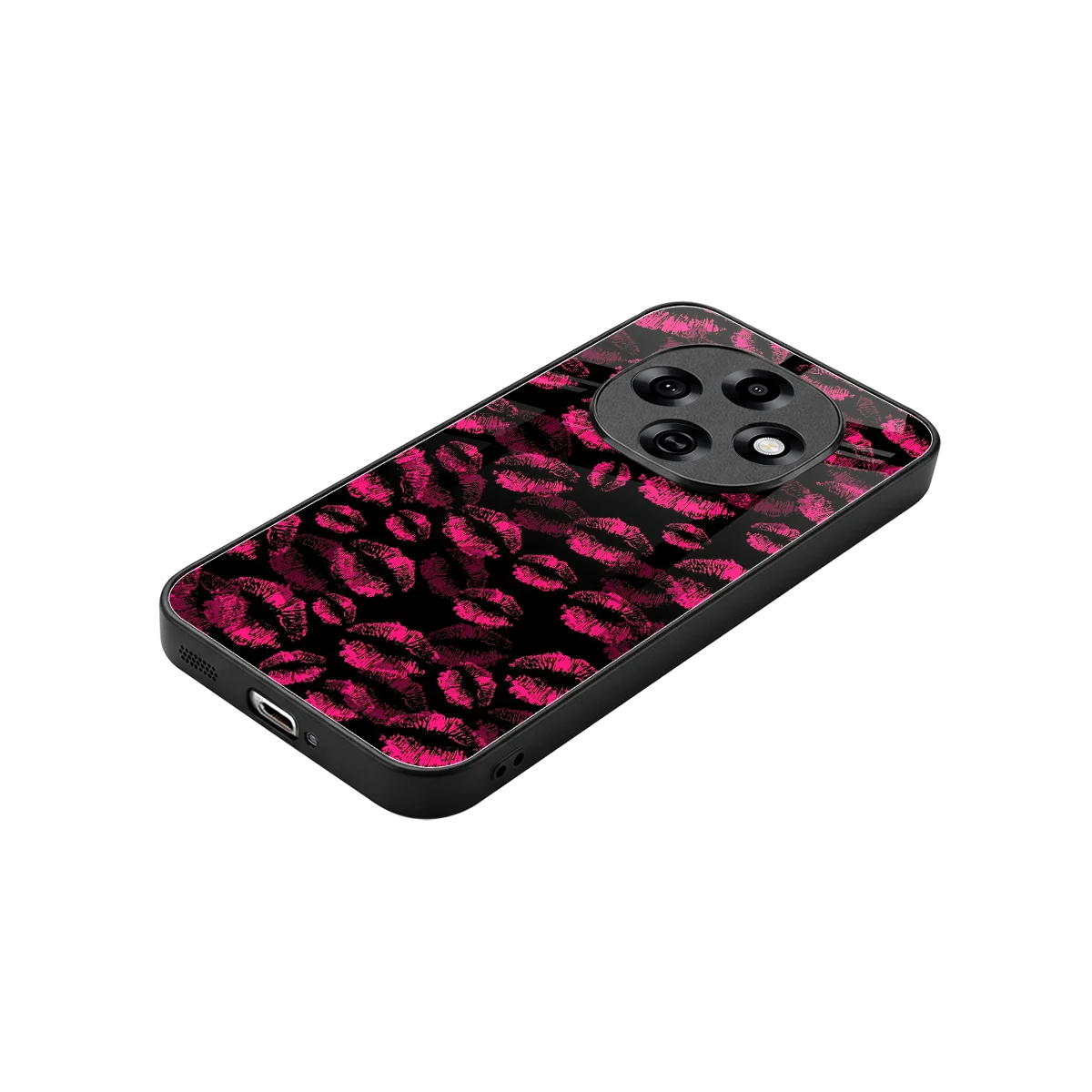 Lip Love stylish phone case for oppo f31 pro 5g | glossy glass and slim fit