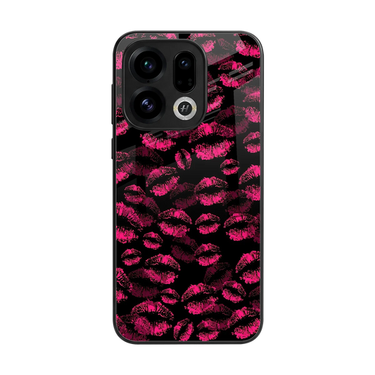 Lip Love back phone cover | glass case for oppo find x9