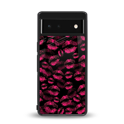 Lip Love back phone cover | glass case for google pixel 6a