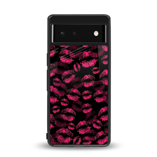 Lip Love back phone cover | glass case for google pixel 6a