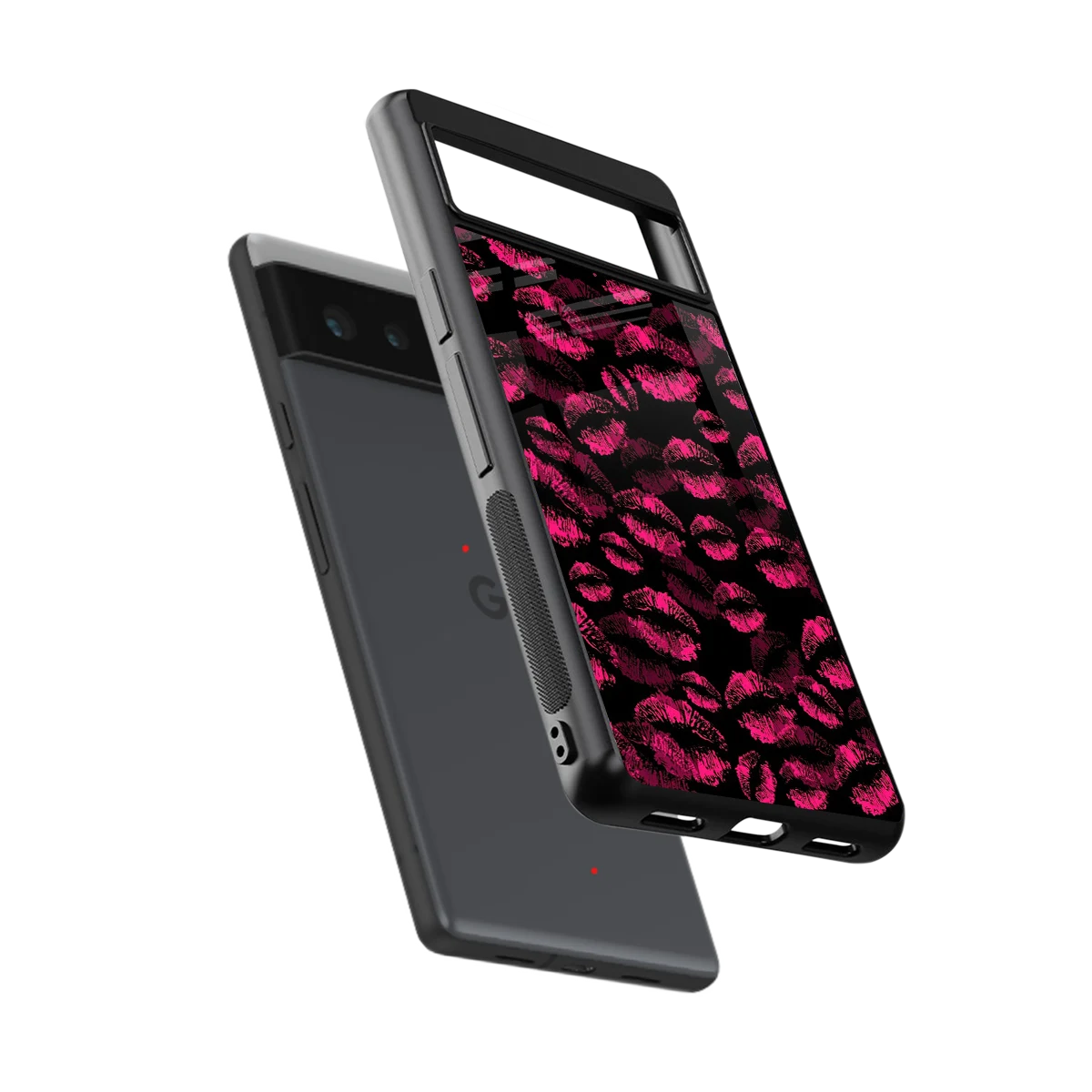 Lip Love sleek google pixel 6 cover with tempered glass back and TPU edges